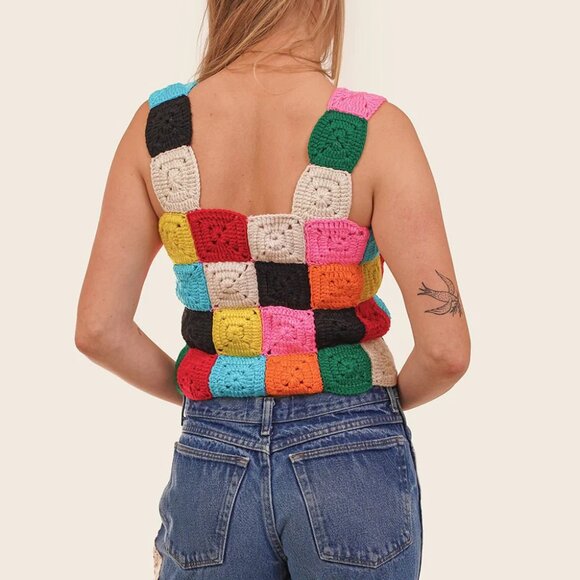 THE SERIES Colourblock Granny Tank - Picture 3 of 6